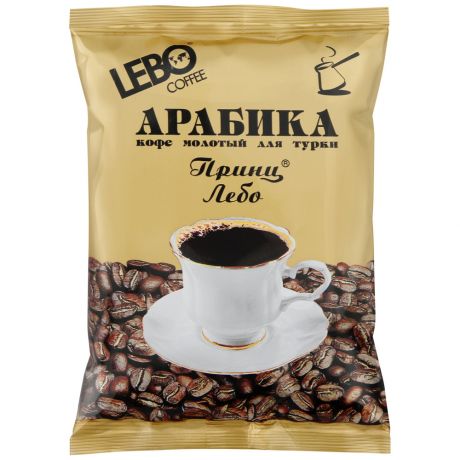 Кофе Lebo Принц средняя обжарка молотый для турки 100 г