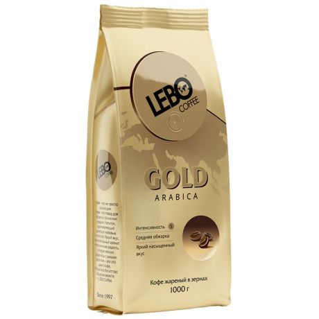 Кофе Lebo Gold Арабика в зернах 1 кг