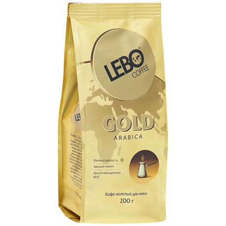 Кофе для кофеварки Lebo Gold Арабика молотый 200 г