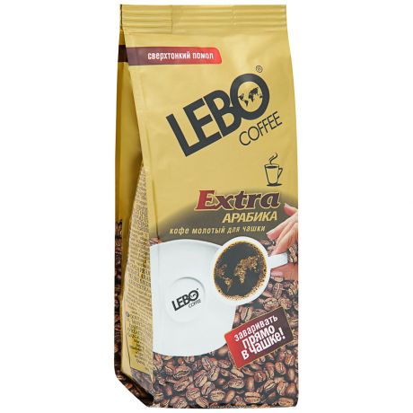 Кофе для заваривания в чашке Lebo Extra Арабика молотый 200 г