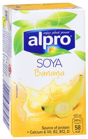 Альпро Напиток банановый обогащенный кальцием и витаминами Alpro