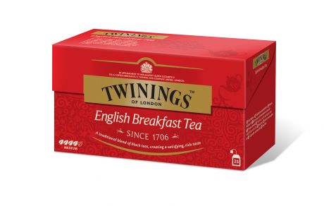 Твинингс Чай пакетированный черный Английский завтрак 50г TWININGS