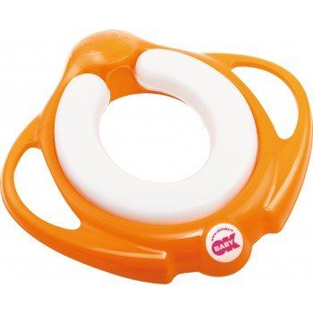 Сиденье на унитаз OK Baby Pinguo Soft, цвет: оранжевый