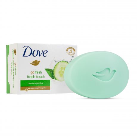DOVE Крем-мыло твердое прикосновение свежести 135 гр (DOVE, Средства для ванны и душа)