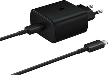Сетевое з/у + DАТА кабель Samsung EP-TA845 3A (PD) для Samsung кабель USB Type C черный (EP-TA845XBEGRU)