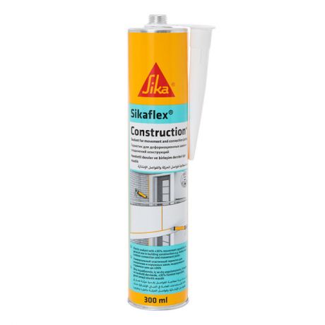 герметик полиуретановый SIKA Sikaflex Construction+ 300мл белый, арт.443753