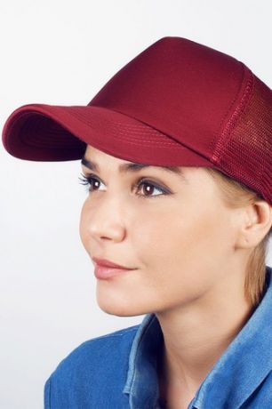 Бейсболка TRUESPIN Basic Trucker (Burgundy, O/S)