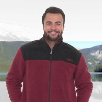 Мужская флисовая куртка "Канада" бордовая