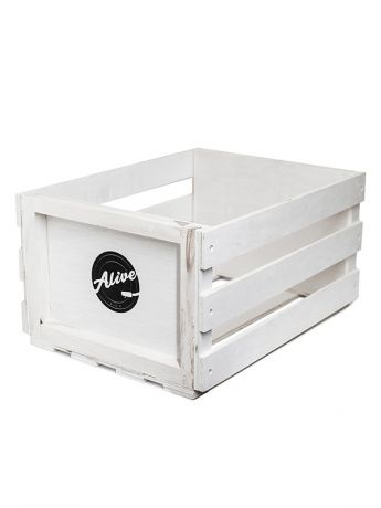 Аксессуар Ящик для 80 пластинок Alive Audio Nature White AABX-083