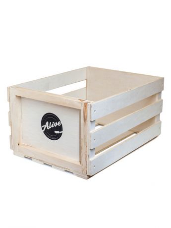 Аксессуар Ящик для 80 пластинок Alive Audio Nature Wood AABX-082