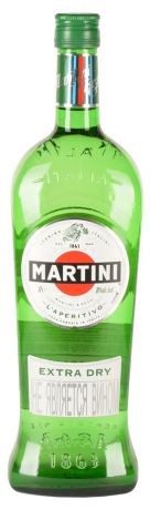Вермут Martini Extra Dry белый сухой Италия, 1 л