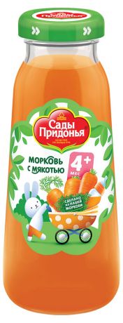 Нектар морковный «Сады Придонья» с 4 мес, 200 мл