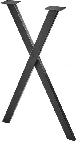 Подстолье для рабочей поверхности Лофт Х-образное 850 мм, цвет черный
