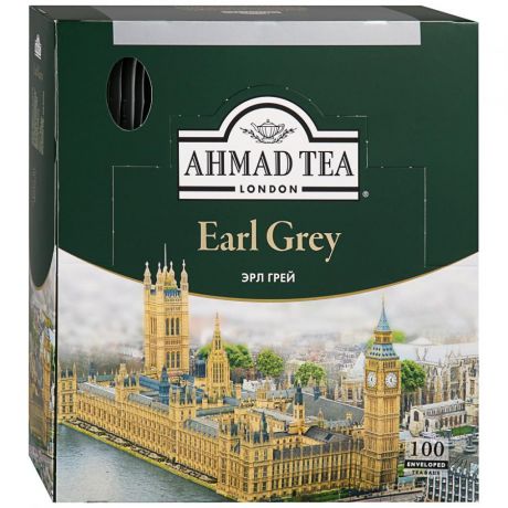 Ahmad Tea Чай черный Ahmad Tea Earl Grey мелколистовой 100 пакетиков