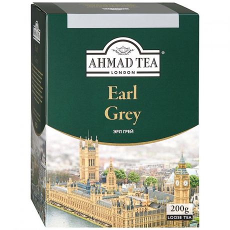 Ahmad Tea Чай черный Ahmad Tea Earl Grey листовой со вкусом и ароматом бергамота 200г