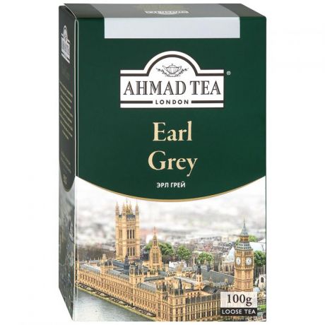 Ahmad Tea Чай черный Ahmad Tea Earl Grey листовой со вкусом и ароматом бергамота 100г