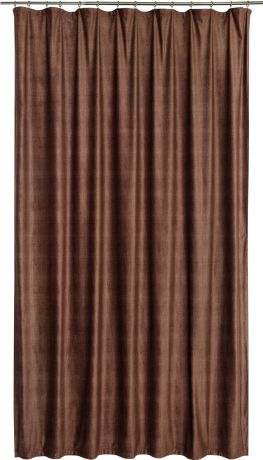 Штора на ленте «Терра» 200x280 см цвет коричневый