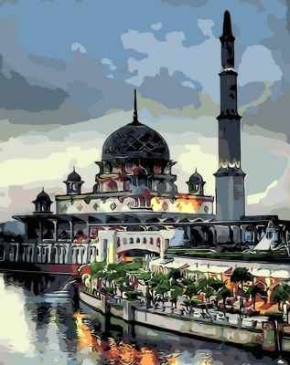 Набор для рисования по номерам Цветной mg8299 "Мечеть"