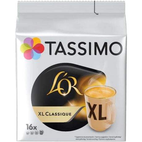 Капсулы для кофемашин Tassimo L’or Xl Classique 16 шт