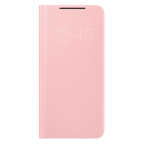 Чехол (флип-кейс) SAMSUNG Smart LED View Cover, для Samsung Galaxy S21, розовый [ef-ng991ppegru]