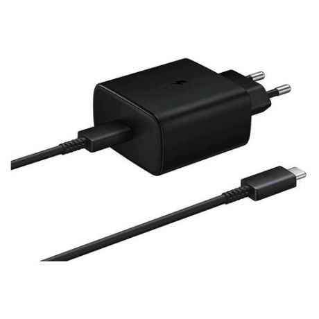 Сетевое зарядное устройство SAMSUNG EP-TA845, USB type-C, USB type-C, 3A, черный