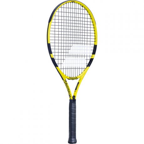 Ракетка для большого тенниса Babolat BABOLAT Nadal 26 Gr0, арт. 140250, для 9-10 лет, алюминий, со струнами,черно-желт
