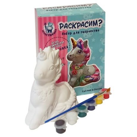 Игрографика Набор для творчества Раскрасим? Единорожка (IG-2286)