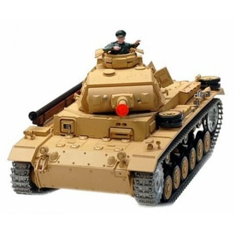 Танк Heng Long DAK PzKpfw IV Ausf F-1 (3858-1PRO) 1:16 40.3 см бежевый
