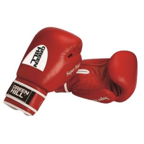 Боксерские перчатки Green hill Super Star (BGS-1213c) красный 12 oz