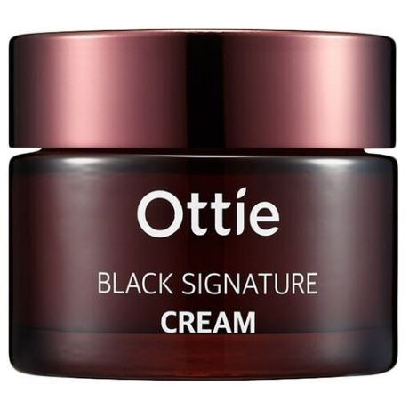 Ottie Black Signature Cream Крем для лица c муцином черной улитки, 50 мл