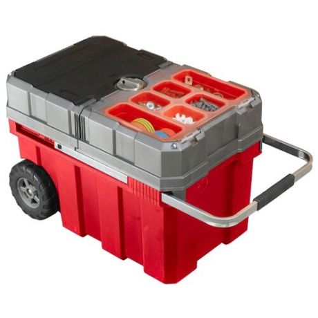 Ящик-тележка KETER Masterloader (17191709) 61.6x37.8x41.5 см красный/серый