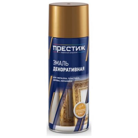 Эмаль ПРЕСТИЖ декоративная silver металлик 425 мл