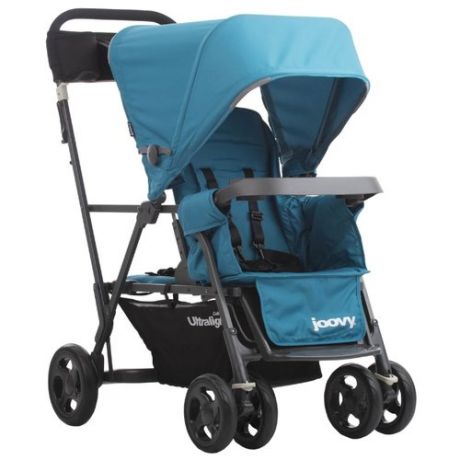 Прогулочная коляска Joovy Caboose Ultralight Graphite голубой