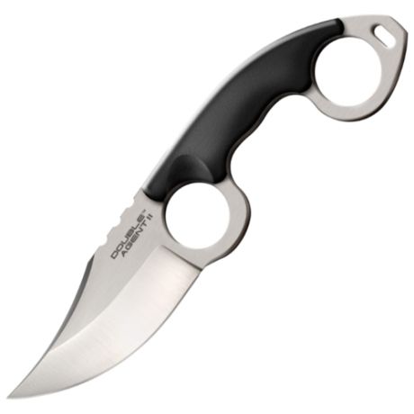 Нож Cold Steel Double Agent II (CS39FN) с чехлом черный/серебристый