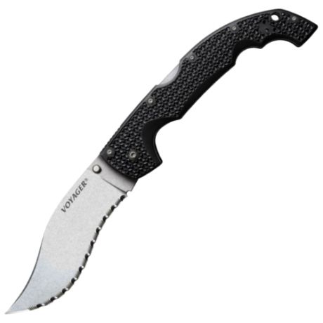 Нож складной Cold Steel Extra Large Voyager Vaquero Serrated (CS29AXVS) черный