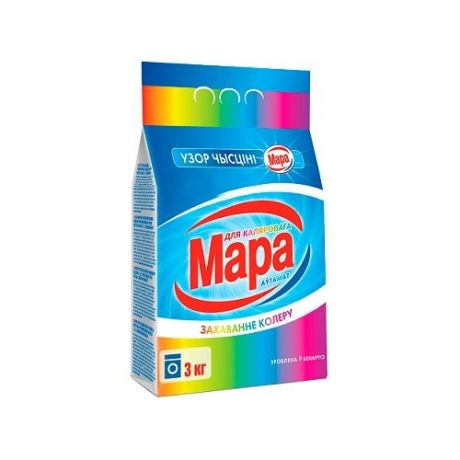 Стиральный порошок Мара Для цветного (автомат), пластиковый пакет, 3 кг
