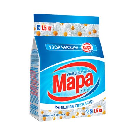 Стиральный порошок Мара Утренняя свежесть (автомат), пластиковый пакет, 1.5 кг