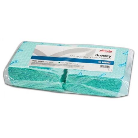 Салфетка Vileda Professional Бризи 25 шт, зеленый