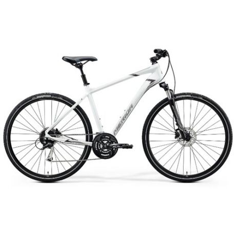 Горный гибрид Merida Crossway 100 (2020) matt white/grey S (требует финальной сборки)
