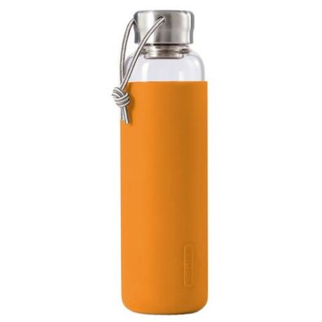 Бутылка для воды black + blum Glass Water Bottle 0.6 стекло, металл, силикон orange