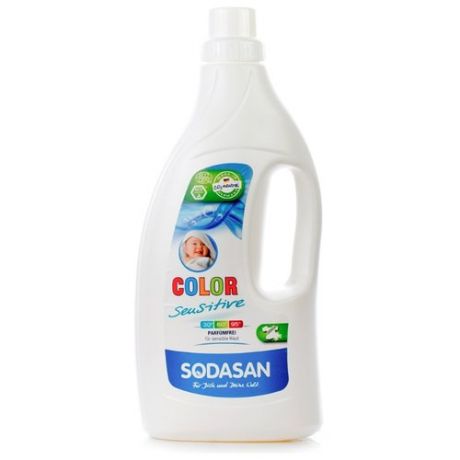 Жидкость для стирки SODASAN для детских цветных изделий Sensitive, 1.5 л, бутылка