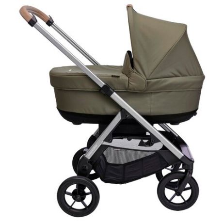 Универсальная коляска Easywalker Mosey+ (2 в 1) moss green, цвет шасси: серебристый