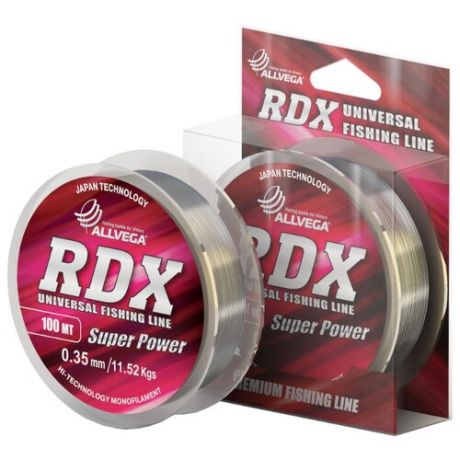 Монофильная леска ALLVEGA RDX Universal прозрачный 0.35 мм 100 м 11.52 кг