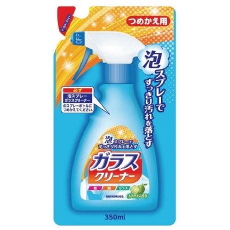 Пенный спрей Nihon Detergent Лайм для мытья стекол и зеркал, 350 мл