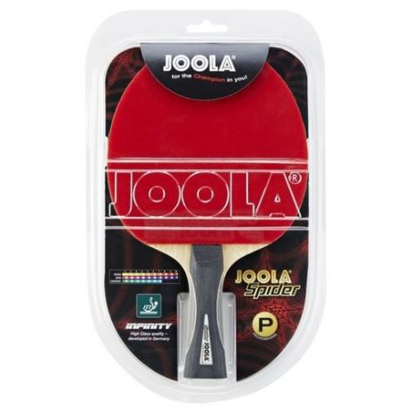 Ракетка для настольного тенниса Joola Spider черный/красный/бежевый/серый