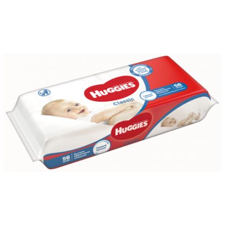 Влажные салфетки Huggies Classic, 56 шт.