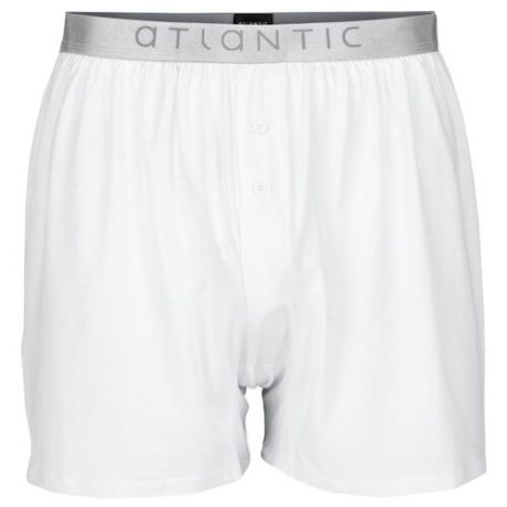 Atlantic Трусы боксеры Basic с гульфиком на пуговицах, размер S, белый