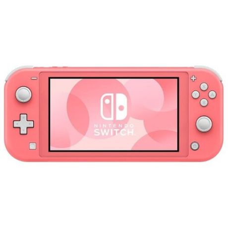 Игровая приставка Nintendo Switch Lite 32 ГБ, coral, код загрузки Animal Crossing: New Horizons + NSO 3 месяца