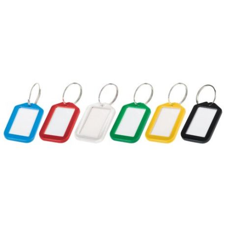 Бирка для ключей BRAUBERG 231152 12 штук, ассорти