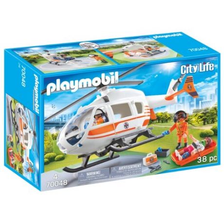 Конструктор Playmobil City Life 70048 Спасательный вертолет
